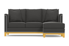 La Brea Reversible Chaise Sleeper Sofa Bed :: Leg Finish: Natural / Sleeper Option: Memory Foam Mattress