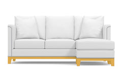 La Brea Reversible Chaise Sleeper Sofa Bed :: Leg Finish: Natural / Sleeper Option: Memory Foam Mattress