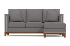 La Brea Reversible Chaise Sleeper Sofa Bed :: Leg Finish: Pecan / Sleeper Option: Deluxe Innerspring Mattress