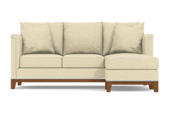 La Brea Reversible Chaise Sofa :: Leg Finish: Pecan