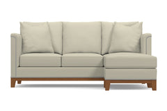 La Brea Reversible Chaise Sleeper Sofa Bed :: Leg Finish: Pecan / Sleeper Option: Deluxe Innerspring Mattress