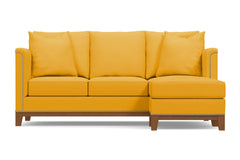 La Brea Reversible Chaise Sofa :: Leg Finish: Pecan