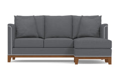 La Brea Reversible Chaise Sleeper Sofa Bed :: Leg Finish: Pecan / Sleeper Option: Memory Foam Mattress