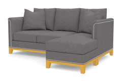 La Brea Reversible Chaise Sleeper Sofa Bed :: Leg Finish: Natural / Sleeper Option: Memory Foam Mattress