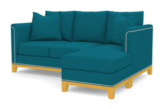 La Brea Reversible Chaise Sleeper Sofa Bed :: Leg Finish: Natural / Sleeper Option: Memory Foam Mattress