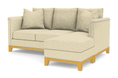 La Brea Reversible Chaise Sleeper Sofa Bed :: Leg Finish: Natural / Sleeper Option: Memory Foam Mattress