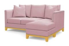 La Brea Reversible Chaise Sleeper Sofa Bed :: Leg Finish: Natural / Sleeper Option: Memory Foam Mattress