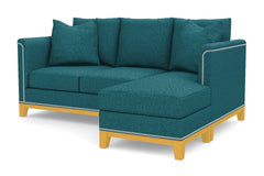 La Brea Reversible Chaise Sleeper Sofa Bed :: Leg Finish: Natural / Sleeper Option: Memory Foam Mattress