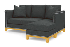 La Brea Reversible Chaise Sleeper Sofa Bed :: Leg Finish: Natural / Sleeper Option: Memory Foam Mattress