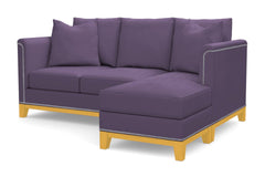 La Brea Reversible Chaise Sleeper Sofa Bed :: Leg Finish: Natural / Sleeper Option: Memory Foam Mattress