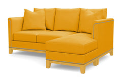 La Brea Reversible Chaise Sleeper Sofa Bed :: Leg Finish: Natural / Sleeper Option: Memory Foam Mattress