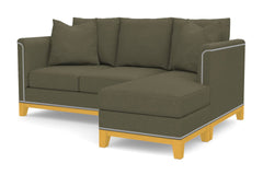 La Brea Reversible Chaise Sleeper Sofa Bed :: Leg Finish: Natural / Sleeper Option: Memory Foam Mattress