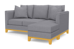 La Brea Reversible Chaise Sleeper Sofa Bed :: Leg Finish: Natural / Sleeper Option: Deluxe Innerspring Mattress