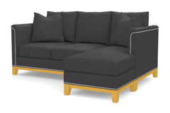 La Brea Reversible Chaise Sleeper Sofa Bed :: Leg Finish: Natural / Sleeper Option: Memory Foam Mattress