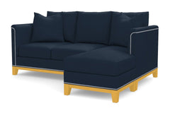 La Brea Reversible Chaise Sleeper Sofa Bed :: Leg Finish: Natural / Sleeper Option: Memory Foam Mattress