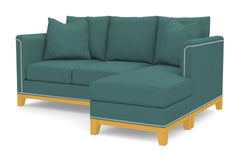 La Brea Reversible Chaise Sleeper Sofa Bed :: Leg Finish: Natural / Sleeper Option: Memory Foam Mattress
