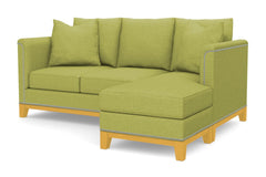 La Brea Reversible Chaise Sleeper Sofa Bed :: Leg Finish: Natural / Sleeper Option: Memory Foam Mattress