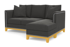 La Brea Reversible Chaise Sleeper Sofa Bed :: Leg Finish: Natural / Sleeper Option: Memory Foam Mattress