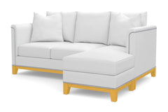 La Brea Reversible Chaise Sleeper Sofa Bed :: Leg Finish: Natural / Sleeper Option: Deluxe Innerspring Mattress