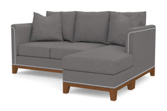 La Brea Reversible Chaise Sofa :: Leg Finish: Pecan