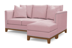 La Brea Reversible Chaise Sleeper Sofa Bed :: Leg Finish: Pecan / Sleeper Option: Deluxe Innerspring Mattress