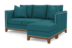 La Brea Reversible Chaise Sleeper Sofa Bed :: Leg Finish: Pecan / Sleeper Option: Memory Foam Mattress