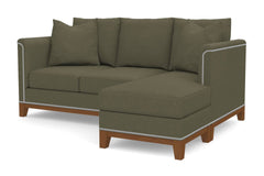 La Brea Reversible Chaise Sleeper Sofa Bed :: Leg Finish: Pecan / Sleeper Option: Deluxe Innerspring Mattress