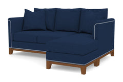 La Brea Reversible Chaise Sleeper Sofa Bed :: Leg Finish: Pecan / Sleeper Option: Deluxe Innerspring Mattress