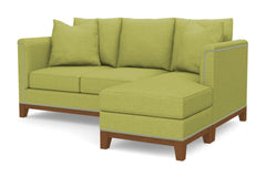 La Brea Reversible Chaise Sleeper Sofa Bed :: Leg Finish: Pecan / Sleeper Option: Deluxe Innerspring Mattress