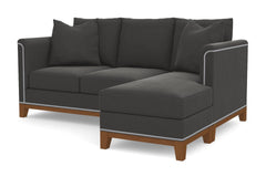 La Brea Reversible Chaise Sofa :: Leg Finish: Pecan