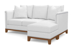 La Brea Reversible Chaise Sofa :: Leg Finish: Pecan