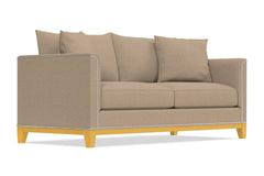 La Brea Queen Size Sleeper Sofa Bed :: Leg Finish: Natural / Sleeper Option: Deluxe Innerspring Mattress