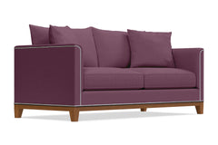 La Brea Queen Size Sleeper Sofa Bed :: Leg Finish: Pecan / Sleeper Option: Deluxe Innerspring Mattress