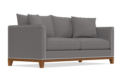 La Brea Queen Size Sleeper Sofa Bed :: Leg Finish: Pecan / Sleeper Option: Deluxe Innerspring Mattress