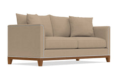 La Brea Queen Size Sleeper Sofa Bed :: Leg Finish: Pecan / Sleeper Option: Deluxe Innerspring Mattress