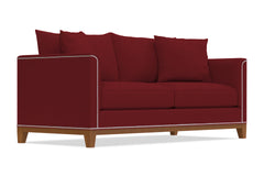 La Brea Queen Size Sleeper Sofa Bed :: Leg Finish: Pecan / Sleeper Option: Deluxe Innerspring Mattress