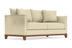 La Brea Queen Size Sleeper Sofa Bed :: Leg Finish: Pecan / Sleeper Option: Memory Foam Mattress