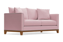 La Brea Queen Size Sleeper Sofa Bed :: Leg Finish: Pecan / Sleeper Option: Deluxe Innerspring Mattress