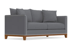 La Brea Queen Size Sleeper Sofa Bed :: Leg Finish: Pecan / Sleeper Option: Memory Foam Mattress