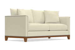 La Brea Queen Size Sleeper Sofa Bed :: Leg Finish: Pecan / Sleeper Option: Deluxe Innerspring Mattress