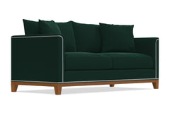 La Brea Queen Size Sleeper Sofa Bed :: Leg Finish: Pecan / Sleeper Option: Deluxe Innerspring Mattress