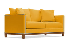 La Brea Queen Size Sleeper Sofa Bed :: Leg Finish: Pecan / Sleeper Option: Deluxe Innerspring Mattress