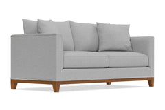 La Brea Queen Size Sleeper Sofa Bed :: Leg Finish: Pecan / Sleeper Option: Deluxe Innerspring Mattress