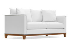 La Brea Queen Size Sleeper Sofa Bed :: Leg Finish: Pecan / Sleeper Option: Deluxe Innerspring Mattress