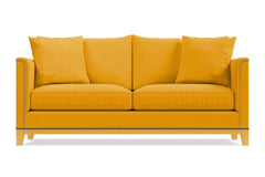 La Brea Queen Size Sleeper Sofa Bed :: Leg Finish: Natural / Sleeper Option: Memory Foam Mattress