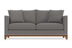 La Brea Queen Size Sleeper Sofa Bed :: Leg Finish: Pecan / Sleeper Option: Deluxe Innerspring Mattress