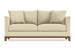 La Brea Queen Size Sleeper Sofa Bed :: Leg Finish: Pecan / Sleeper Option: Memory Foam Mattress