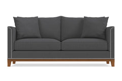 La Brea Queen Size Sleeper Sofa Bed :: Leg Finish: Pecan / Sleeper Option: Deluxe Innerspring Mattress