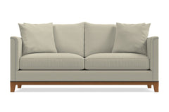 La Brea Queen Size Sleeper Sofa Bed :: Leg Finish: Pecan / Sleeper Option: Memory Foam Mattress