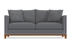 La Brea Queen Size Sleeper Sofa Bed :: Leg Finish: Pecan / Sleeper Option: Memory Foam Mattress